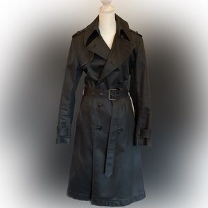 Ralph Lauren classic trench coat black size 4